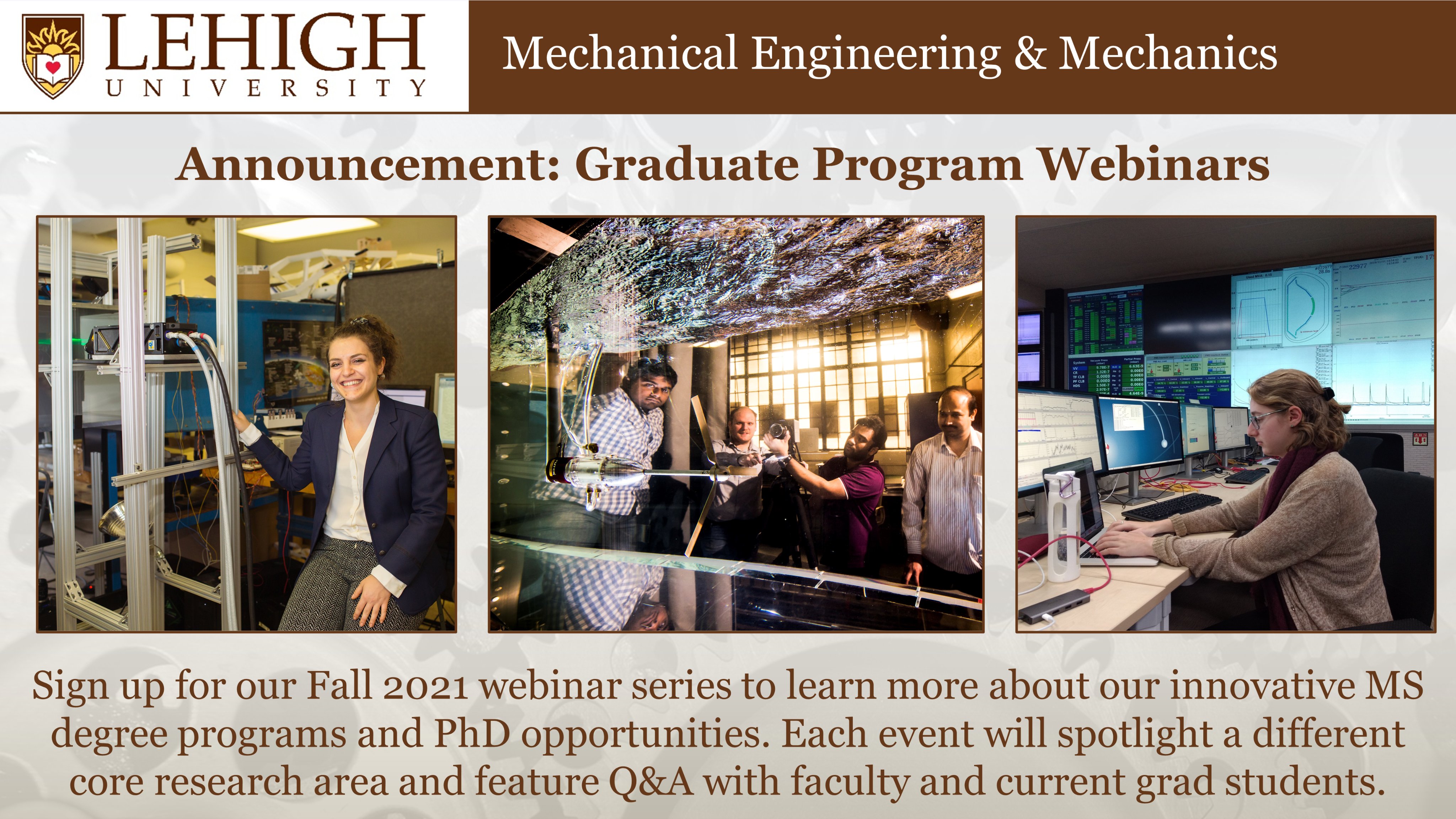 Lehigh University MEM Graduate Program Webinars Fall 2021 Q&A P.C